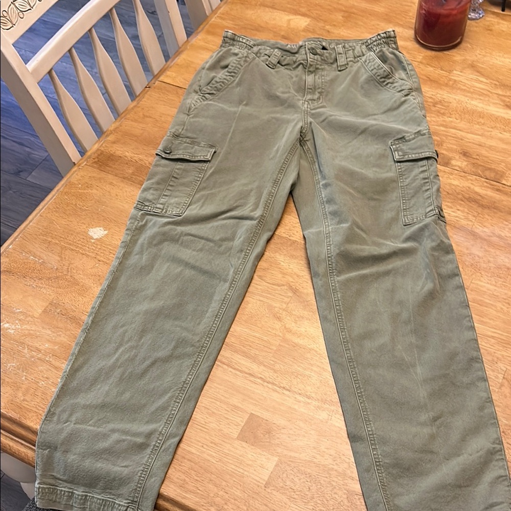 American Eagle Outfitters Green Cargo Pants Straight Leg